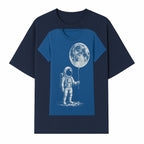 Astronaut Holding Moon Balloon T-Shirt | Space Themed Graphic Tee | Unique Gift for Sci-Fi Lovers and Dreamers - T-shirt 1758273095361.jpg