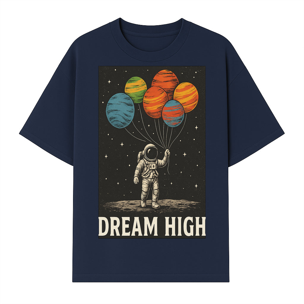 Astronaut Dreaming High with Planet Balloons Art Print Cosmic Wall Decor, Space Theme Home Art, Inspirational Astronaut Illustration - T-shirt 1758273095435.jpg