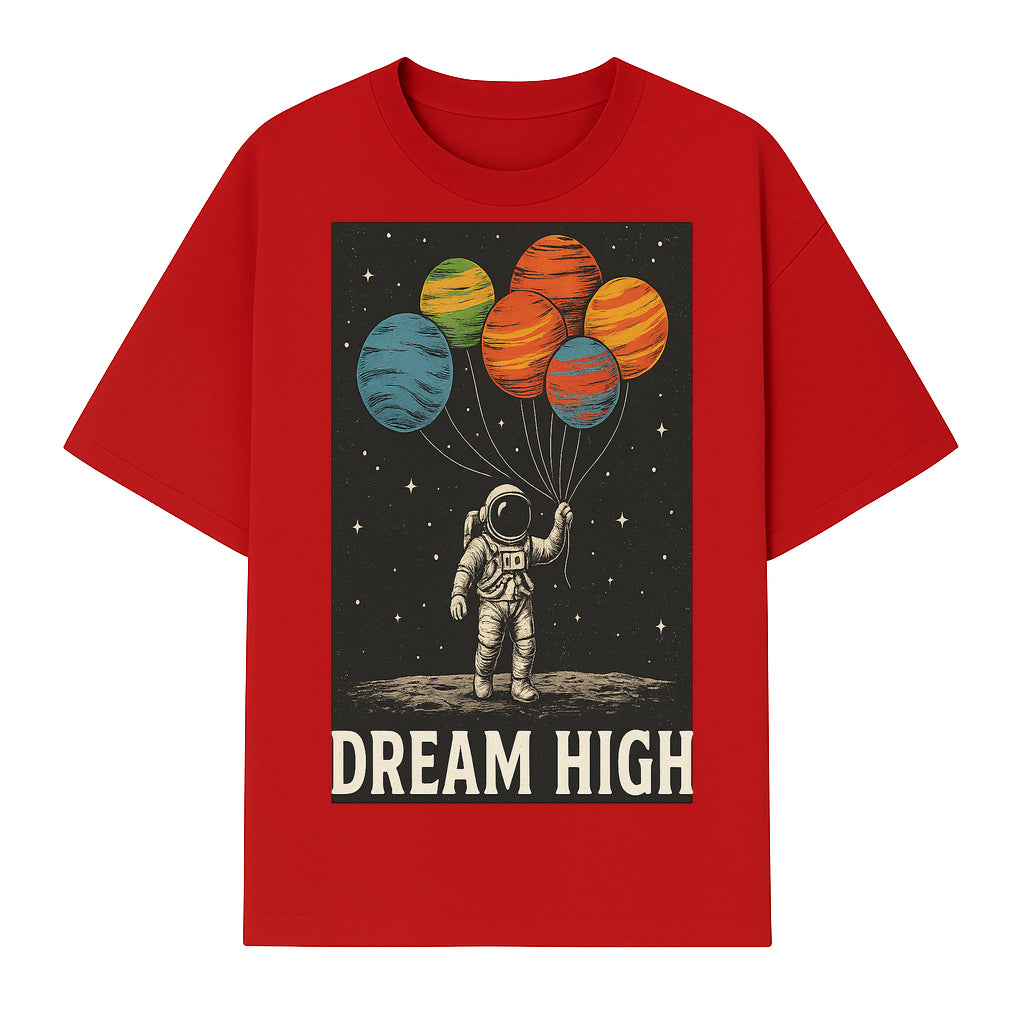 Astronaut Dreaming High with Planet Balloons Art Print Cosmic Wall Decor, Space Theme Home Art, Inspirational Astronaut Illustration - T-shirt 1758273095572.jpg