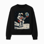 Astronaut Playing Electric Guitar in Space - Cosmic Music Art Print for Space Lovers and Musicians, Retro Style Wall Decor - Sweatshirt 1758273095623.jpg