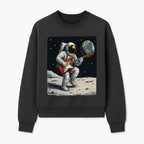 Astronaut Playing Electric Guitar in Space - Cosmic Music Art Print for Space Lovers and Musicians, Retro Style Wall Decor - Sweatshirt 1758273095760.jpg