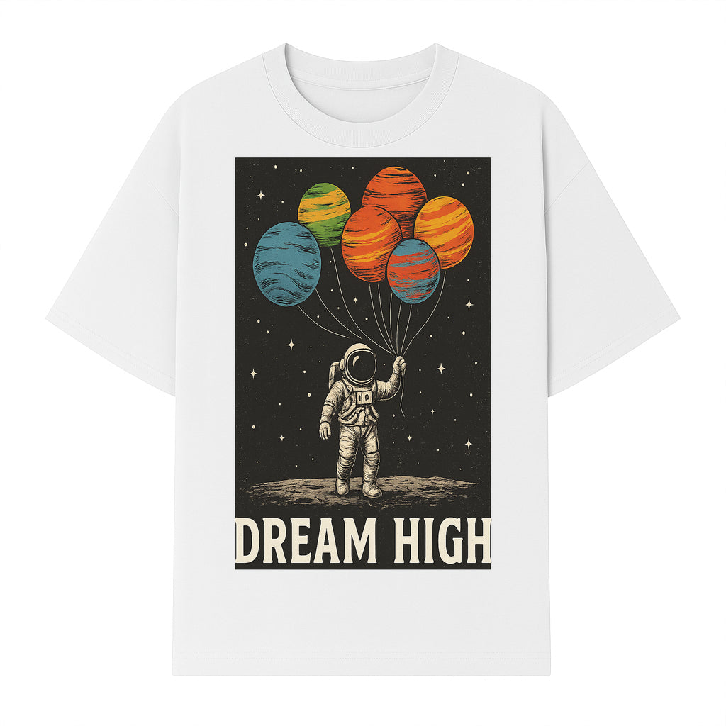 Astronaut Dreaming High with Planet Balloons Art Print Cosmic Wall Decor, Space Theme Home Art, Inspirational Astronaut Illustration - T-shirt 1758273095816.jpg