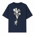 Astronaut with Planet Balloons Graphic Tee, Space Theme Shirt, Cosmic Adventure Apparel, Unisex Astronaut Design, Gift for Space Lovers - T-shirt 1758273096100.jpg