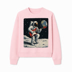 Astronaut Playing Electric Guitar in Space - Cosmic Music Art Print for Space Lovers and Musicians, Retro Style Wall Decor - Sweatshirt 1758273096324.jpg