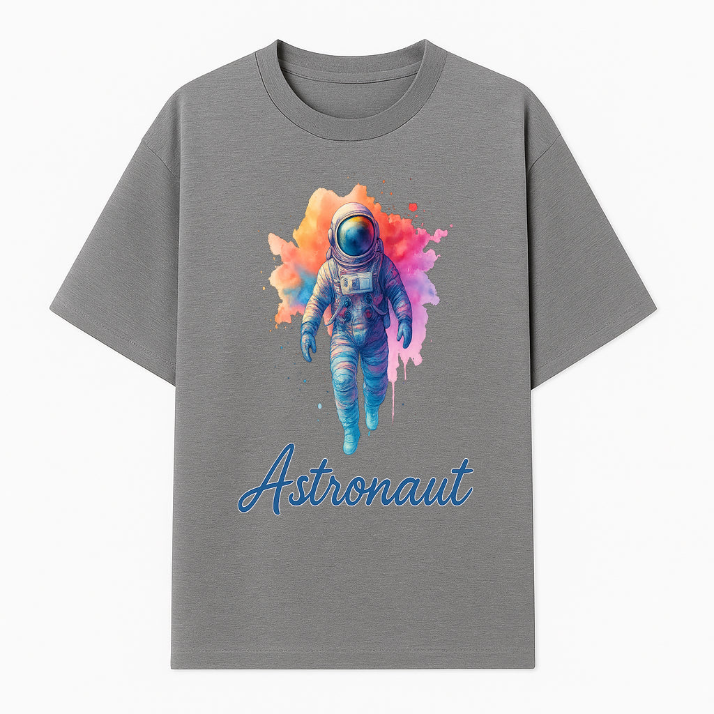 Colorful Astronaut Art Print | Space Exploration Wall Decor | Cosmic Space Theme | Unique Gift for Space Lovers - T-shirt 1758273096767.jpg