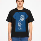 Astronaut Holding Moon Balloon T-Shirt | Space Themed Graphic Tee | Unique Gift for Sci-Fi Lovers and Dreamers - T-shirt 1758273096915.jpg