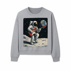 Astronaut Playing Electric Guitar in Space - Cosmic Music Art Print for Space Lovers and Musicians, Retro Style Wall Decor - Sweatshirt 1758273096927.jpg
