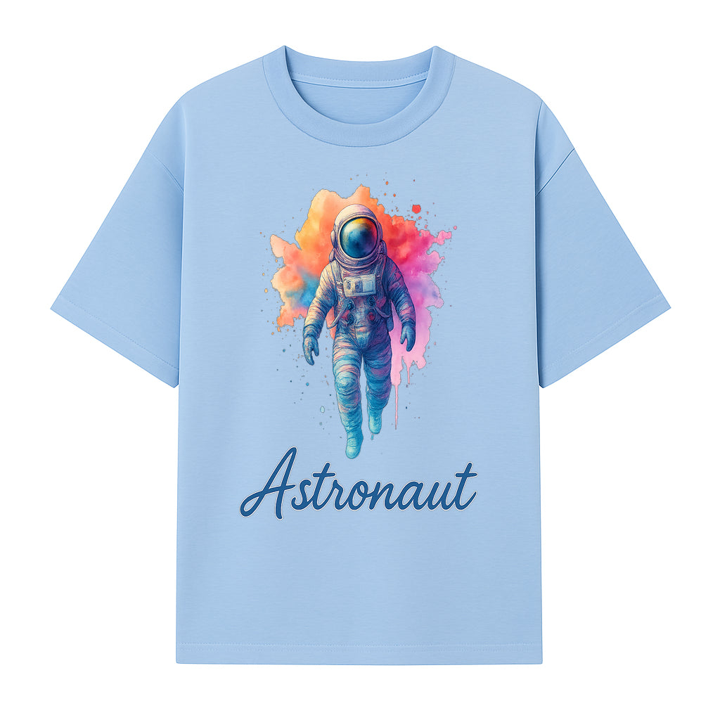 Colorful Astronaut Art Print | Space Exploration Wall Decor | Cosmic Space Theme | Unique Gift for Space Lovers - T-shirt 1758273096930.jpg