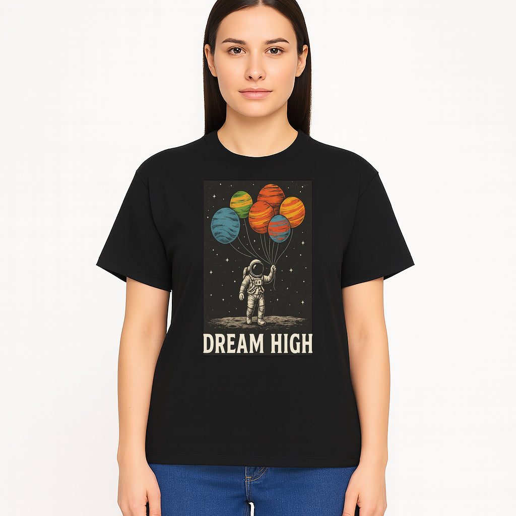 Astronaut Dreaming High with Planet Balloons Art Print Cosmic Wall Decor, Space Theme Home Art, Inspirational Astronaut Illustration - T-shirt 1758273097097.jpg