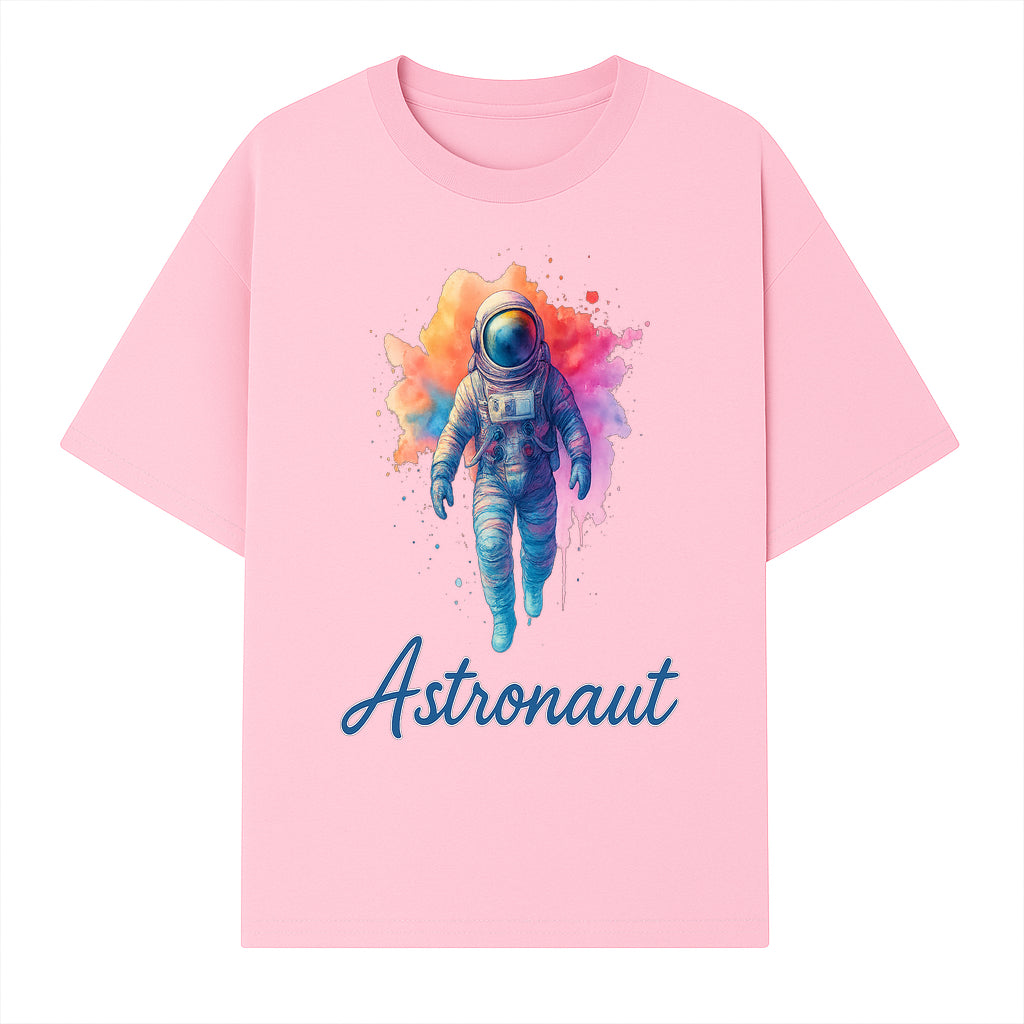 Colorful Astronaut Art Print | Space Exploration Wall Decor | Cosmic Space Theme | Unique Gift for Space Lovers - T-shirt 1758273097103.jpg