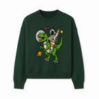Astronaut Riding T-Rex Space Adventure Graphic Tee for Kids, Dinosaur and Space Theme Shirt, Fun Outer Space Design - Sweatshirt 1758273097324.jpg