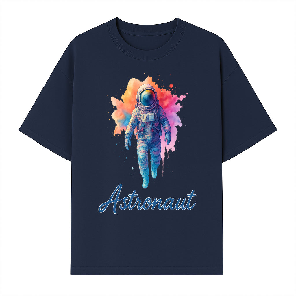Colorful Astronaut Art Print | Space Exploration Wall Decor | Cosmic Space Theme | Unique Gift for Space Lovers - T-shirt 1758273097381.jpg