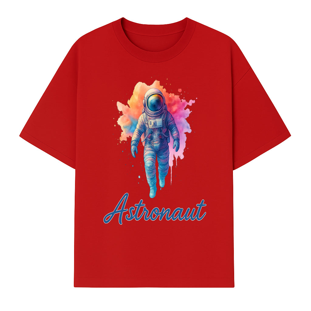 Colorful Astronaut Art Print | Space Exploration Wall Decor | Cosmic Space Theme | Unique Gift for Space Lovers - T-shirt 1758273097531.jpg