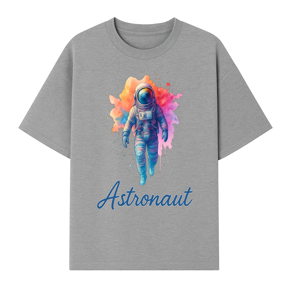 Colorful Astronaut Art Print | Space Exploration Wall Decor | Cosmic Space Theme | Unique Gift for Space Lovers - T-shirt 1758273097688.jpg