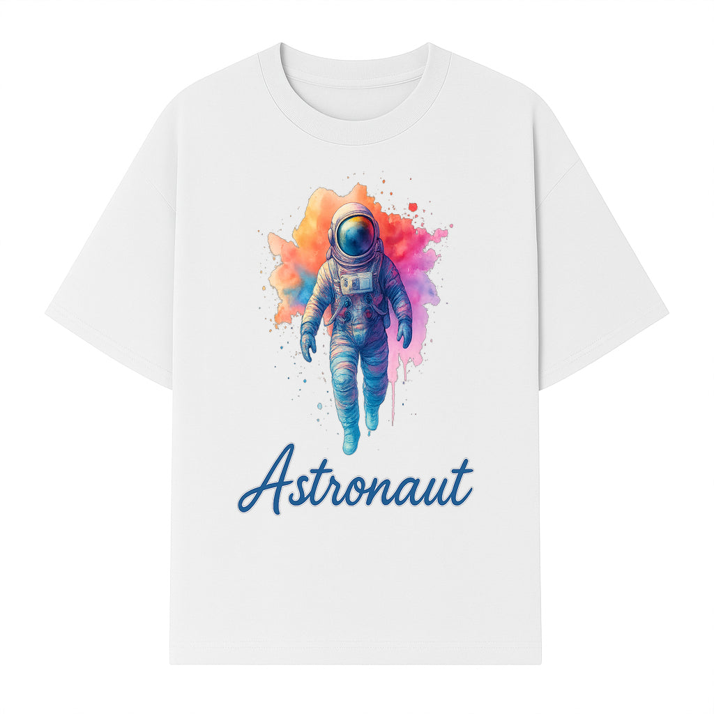 Colorful Astronaut Art Print | Space Exploration Wall Decor | Cosmic Space Theme | Unique Gift for Space Lovers - T-shirt 1758273097834.jpg