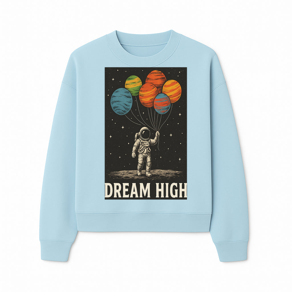 Astronaut Dreaming High with Planet Balloons Art Print Cosmic Wall Decor, Space Theme Home Art, Inspirational Astronaut Illustration - Sweatshirt 1758273097987.jpg