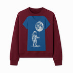 Astronaut Holding Moon Balloon T-Shirt | Space Themed Graphic Tee | Unique Gift for Sci-Fi Lovers and Dreamers - Sweatshirt 1758273098271.jpg