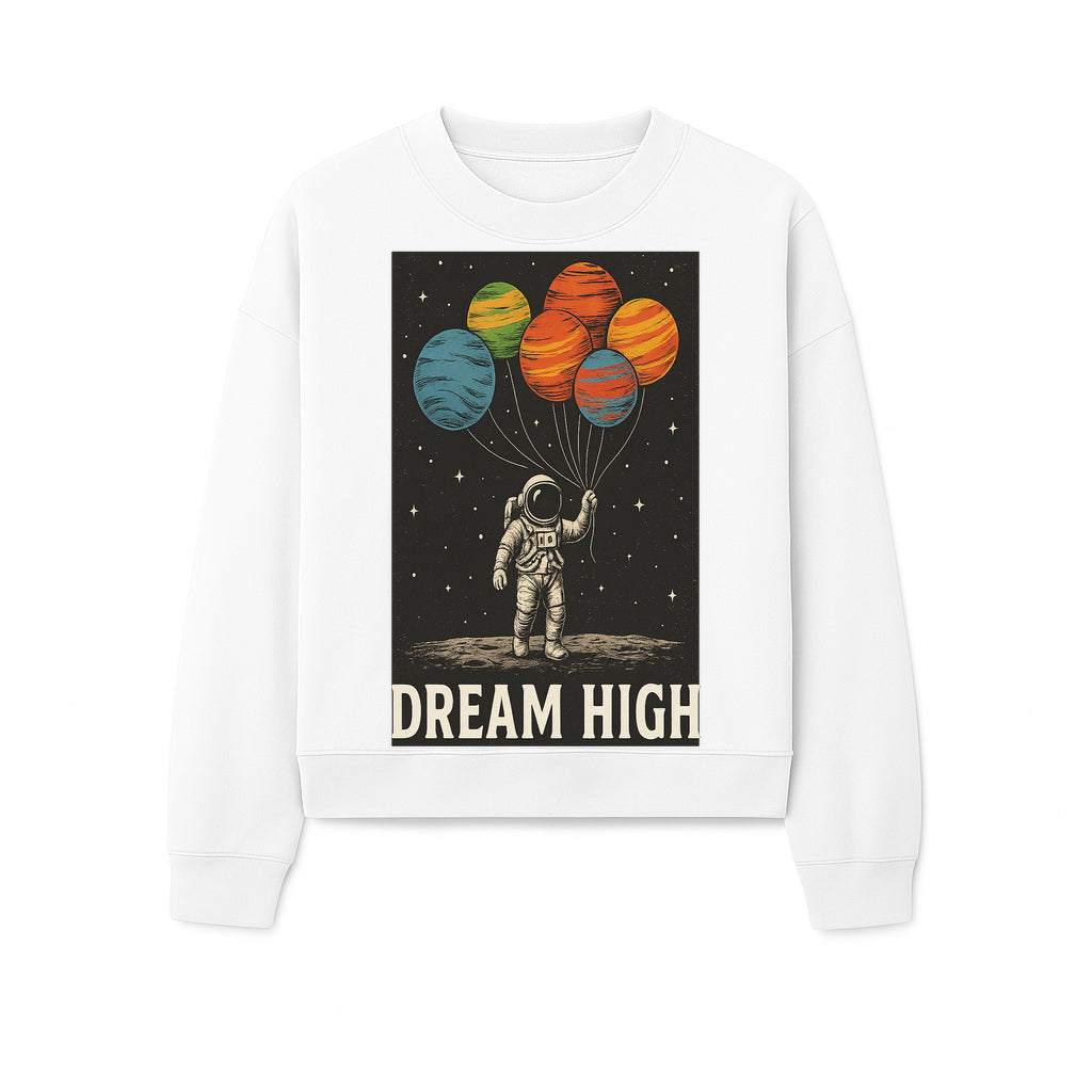 Astronaut Dreaming High with Planet Balloons Art Print Cosmic Wall Decor, Space Theme Home Art, Inspirational Astronaut Illustration - Sweatshirt 1758273098832.jpg
