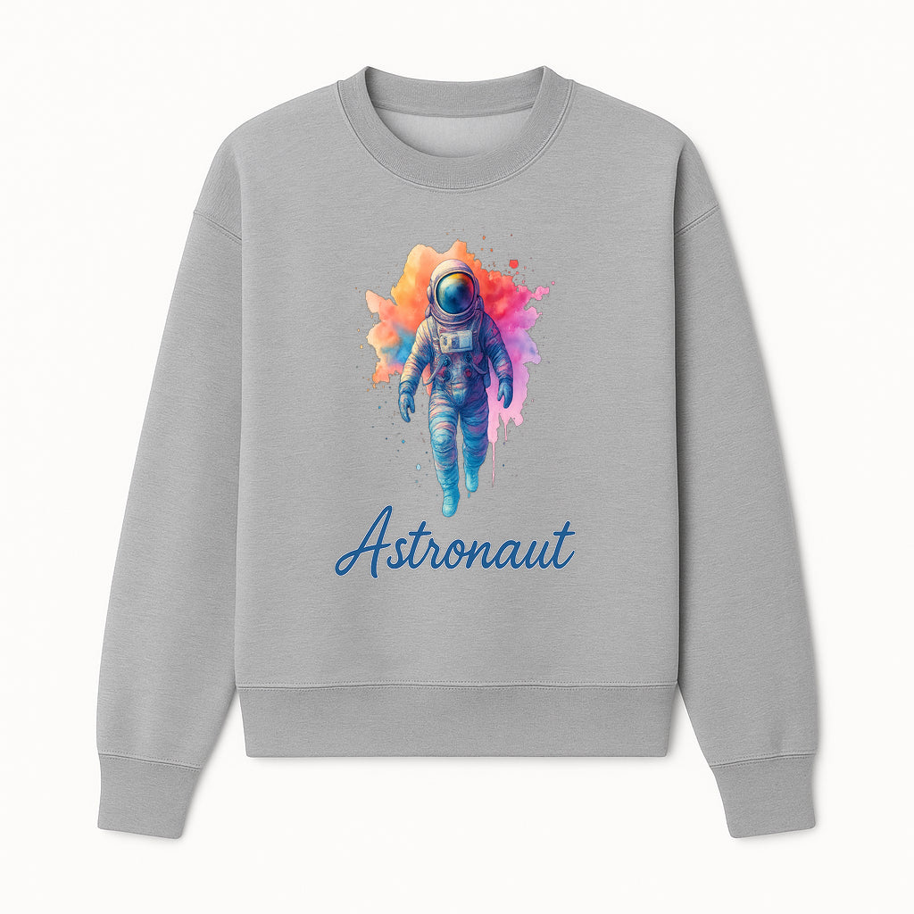 Colorful Astronaut Art Print | Space Exploration Wall Decor | Cosmic Space Theme | Unique Gift for Space Lovers - Sweatshirt 1758273099300.jpg