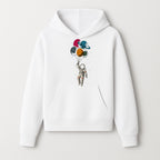 Astronaut with Planet Balloons T-Shirt | Space Themed Graphic Tee | Cute Outer Space Adventure Design for Kids & Adults - Hoodie 1758273099515.jpg