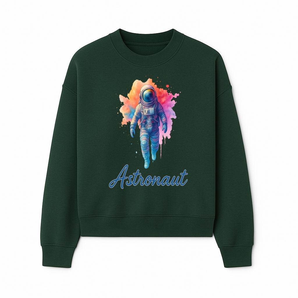 Colorful Astronaut Art Print | Space Exploration Wall Decor | Cosmic Space Theme | Unique Gift for Space Lovers - Sweatshirt 1758273099755.jpg