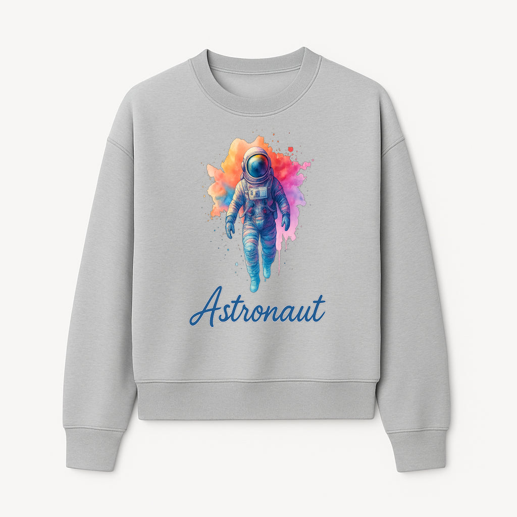 Colorful Astronaut Art Print | Space Exploration Wall Decor | Cosmic Space Theme | Unique Gift for Space Lovers - Sweatshirt 1758273099910.jpg