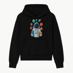 Astronaut Planet Art Print | Space Theme Poster | Galaxy Universe Wall Decor | Cosmic Design For Kids Room or Office - Hoodie 1758273099983.jpg