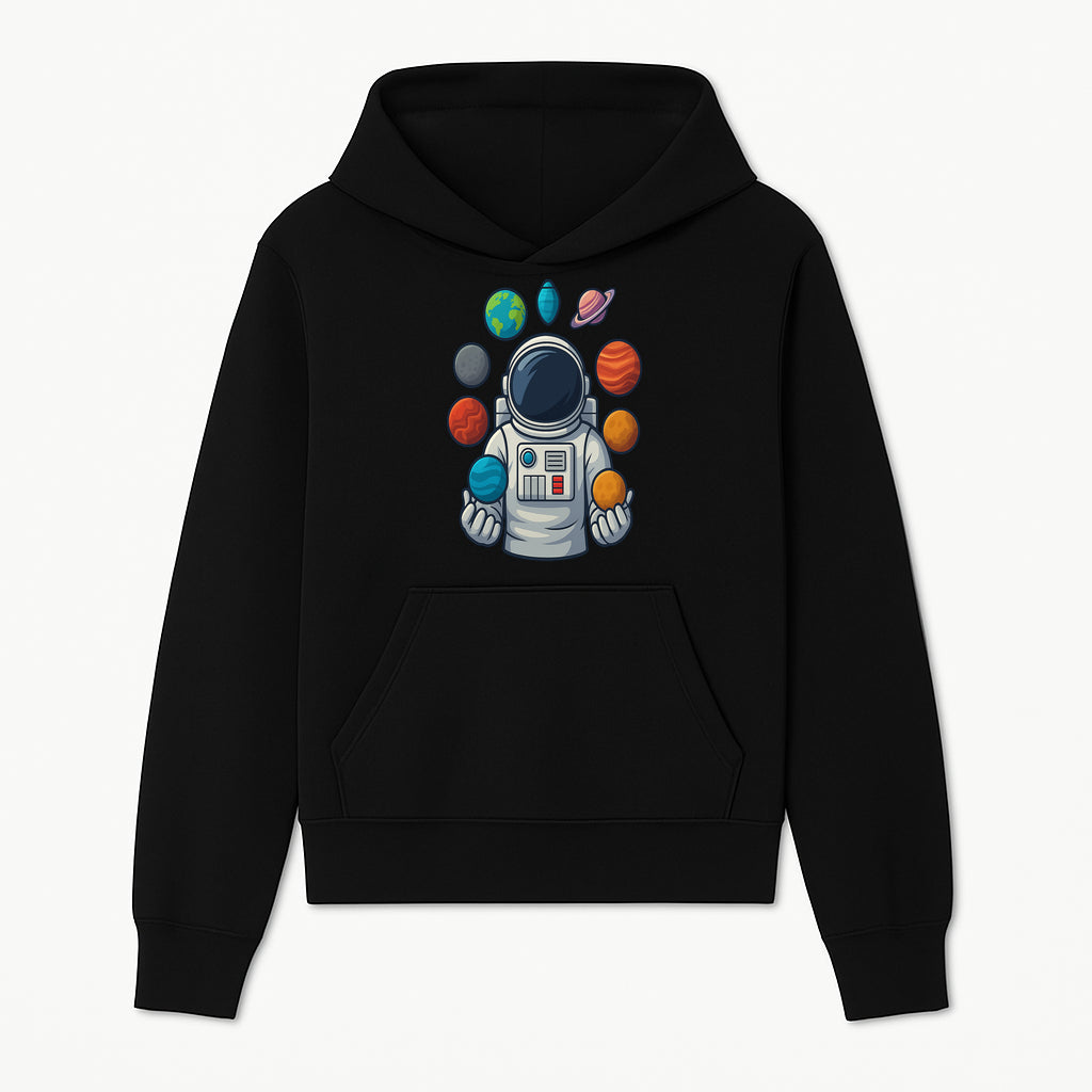 Astronaut Planet Art Print | Space Theme Poster | Galaxy Universe Wall Decor | Cosmic Design For Kids Room or Office - Hoodie 1758273099983.jpg