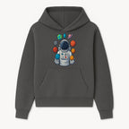 Astronaut Planet Art Print | Space Theme Poster | Galaxy Universe Wall Decor | Cosmic Design For Kids Room or Office - Hoodie 1758273100108.jpg