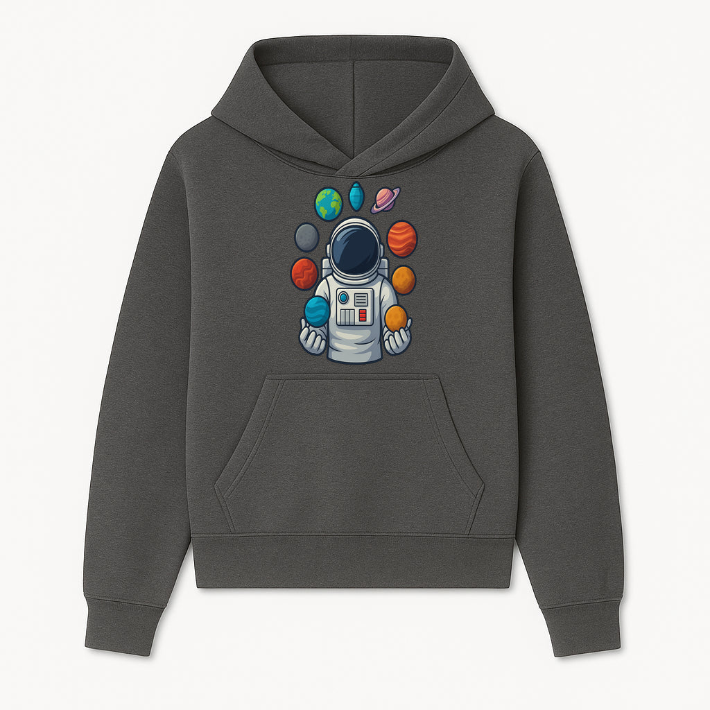 Astronaut Planet Art Print | Space Theme Poster | Galaxy Universe Wall Decor | Cosmic Design For Kids Room or Office - Hoodie 1758273100108.jpg