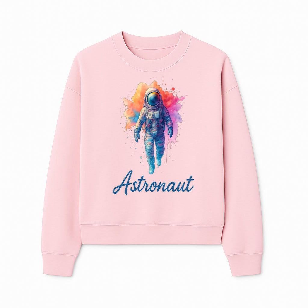 Colorful Astronaut Art Print | Space Exploration Wall Decor | Cosmic Space Theme | Unique Gift for Space Lovers - Sweatshirt 1758273100160.jpg