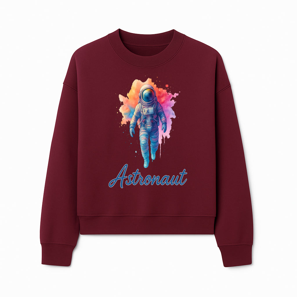 Colorful Astronaut Art Print | Space Exploration Wall Decor | Cosmic Space Theme | Unique Gift for Space Lovers - Sweatshirt 1758273100318.jpg