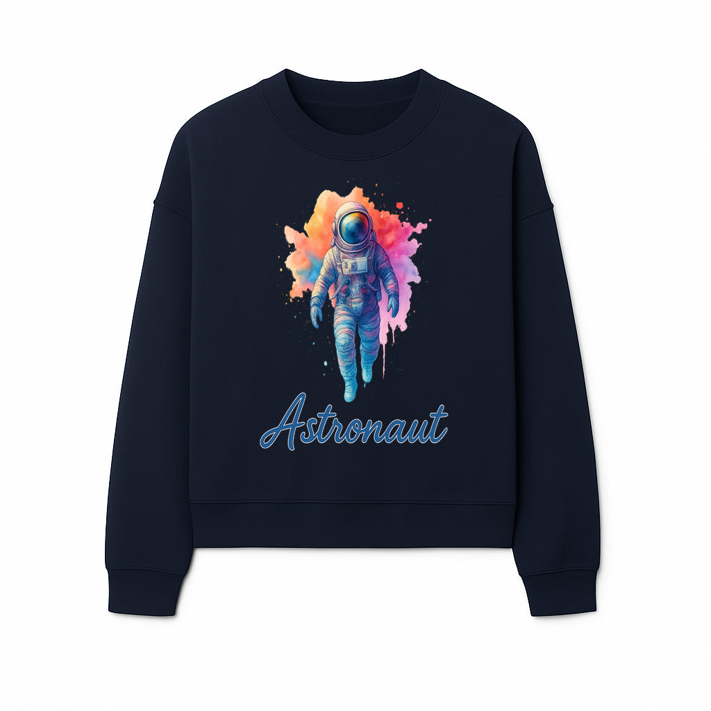 Colorful Astronaut Art Print | Space Exploration Wall Decor | Cosmic Space Theme | Unique Gift for Space Lovers - Sweatshirt 1758273100481.jpg