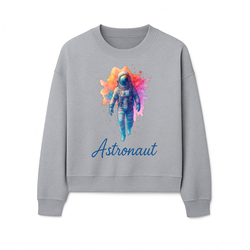 Colorful Astronaut Art Print | Space Exploration Wall Decor | Cosmic Space Theme | Unique Gift for Space Lovers - Sweatshirt 1758273100781.jpg