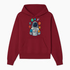 Astronaut Planet Art Print | Space Theme Poster | Galaxy Universe Wall Decor | Cosmic Design For Kids Room or Office - Hoodie 1758273100849.jpg