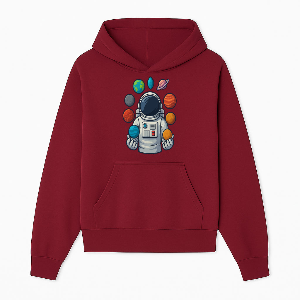 Astronaut Planet Art Print | Space Theme Poster | Galaxy Universe Wall Decor | Cosmic Design For Kids Room or Office - Hoodie 1758273100849.jpg