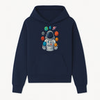 Astronaut Planet Art Print | Space Theme Poster | Galaxy Universe Wall Decor | Cosmic Design For Kids Room or Office - Hoodie 1758273100982.jpg