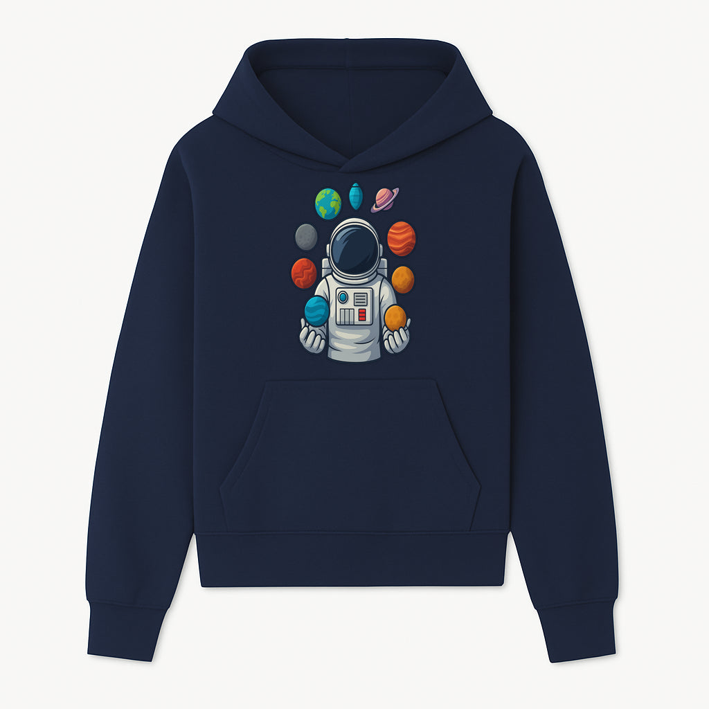 Astronaut Planet Art Print | Space Theme Poster | Galaxy Universe Wall Decor | Cosmic Design For Kids Room or Office - Hoodie 1758273100982.jpg