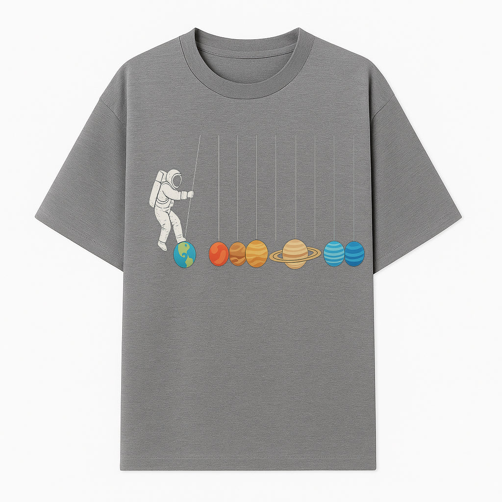 Astronaut Planet Swinging Art Print - Colorful Space Theme Decor for Kids Room, Nursery, or Educational Spaces - T-shirt 1758273102091.jpg