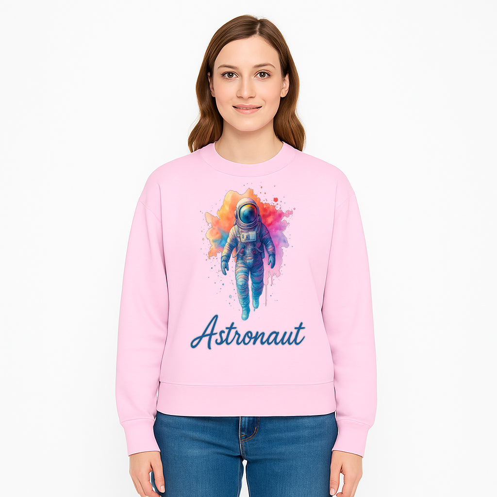 Colorful Astronaut Art Print | Space Exploration Wall Decor | Cosmic Space Theme | Unique Gift for Space Lovers - Sweatshirt 1758273102304.jpg