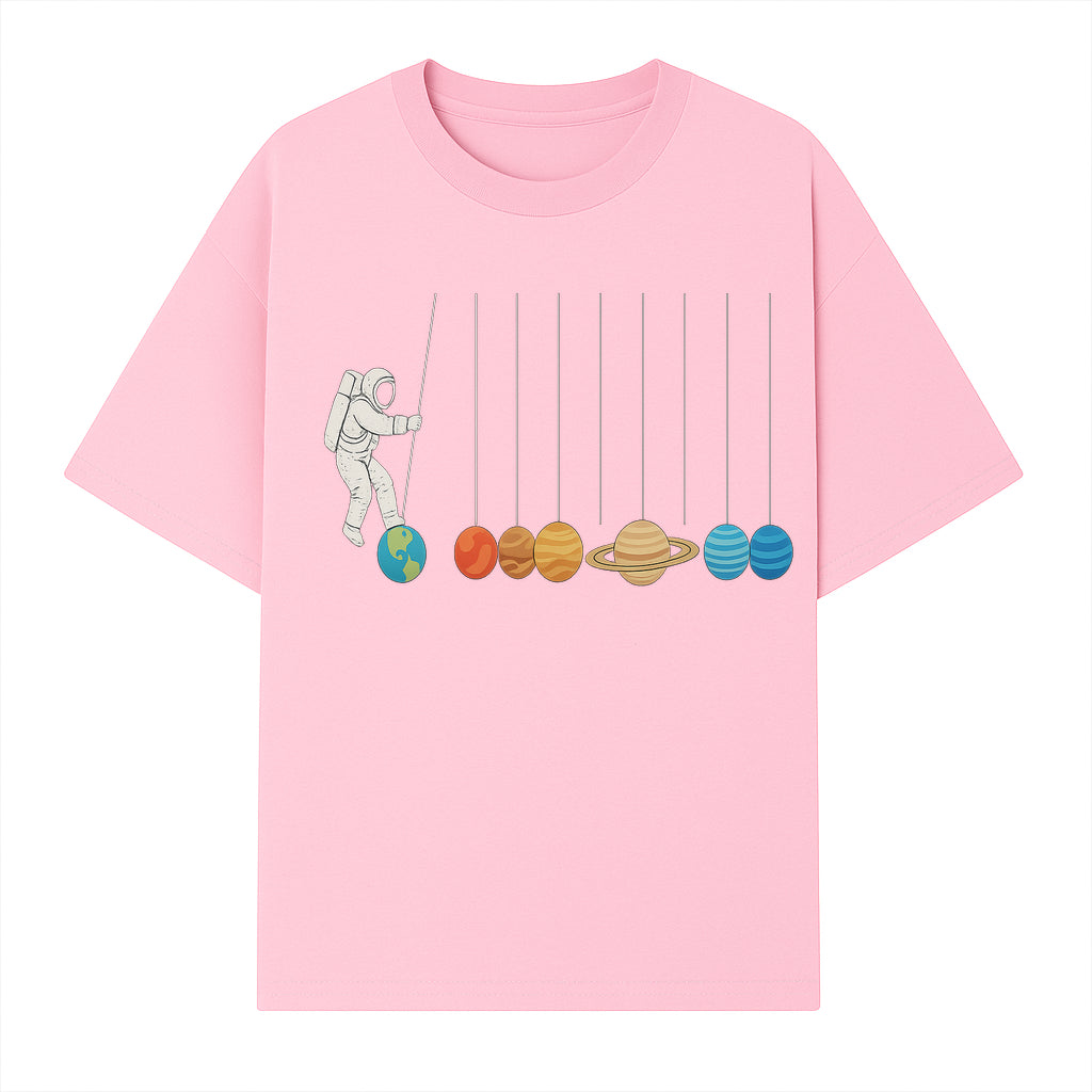 Astronaut Planet Swinging Art Print - Colorful Space Theme Decor for Kids Room, Nursery, or Educational Spaces - T-shirt 1758273102377.jpg