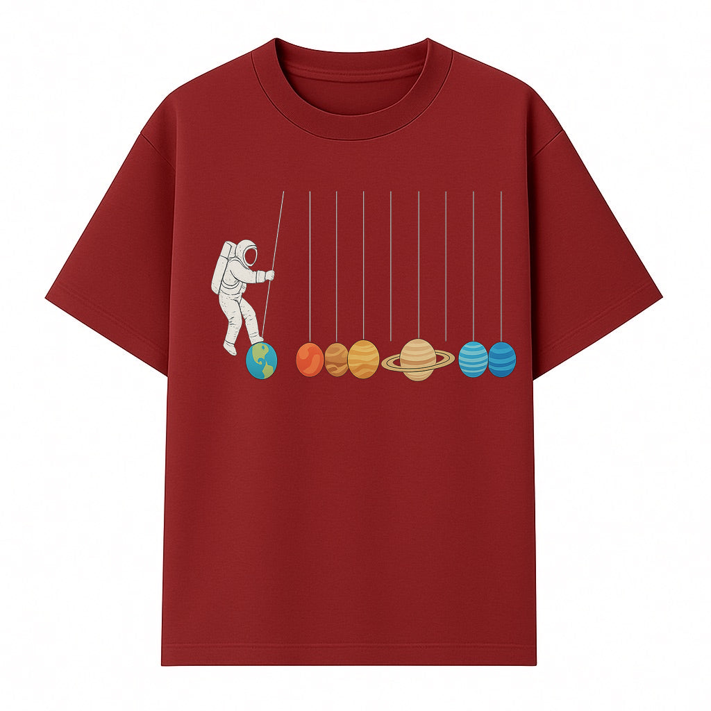 Astronaut Planet Swinging Art Print - Colorful Space Theme Decor for Kids Room, Nursery, or Educational Spaces - T-shirt 1758273102536.jpg