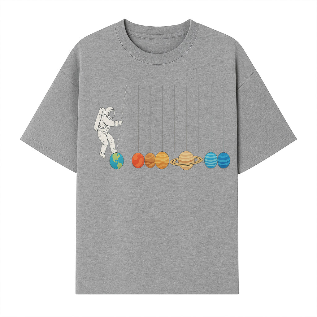Astronaut Planet Swinging Art Print - Colorful Space Theme Decor for Kids Room, Nursery, or Educational Spaces - T-shirt 1758273102937.jpg