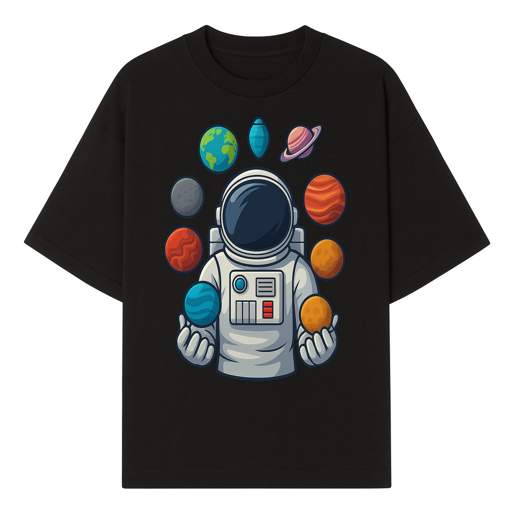 Astronaut Planet Art Print | Space Theme Poster | Galaxy Universe Wall Decor | Cosmic Design For Kids Room or Office - T-shirt 1758273103102.jpg
