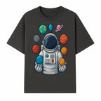 Astronaut Planet Art Print | Space Theme Poster | Galaxy Universe Wall Decor | Cosmic Design For Kids Room or Office - T-shirt 1758273103279.jpg