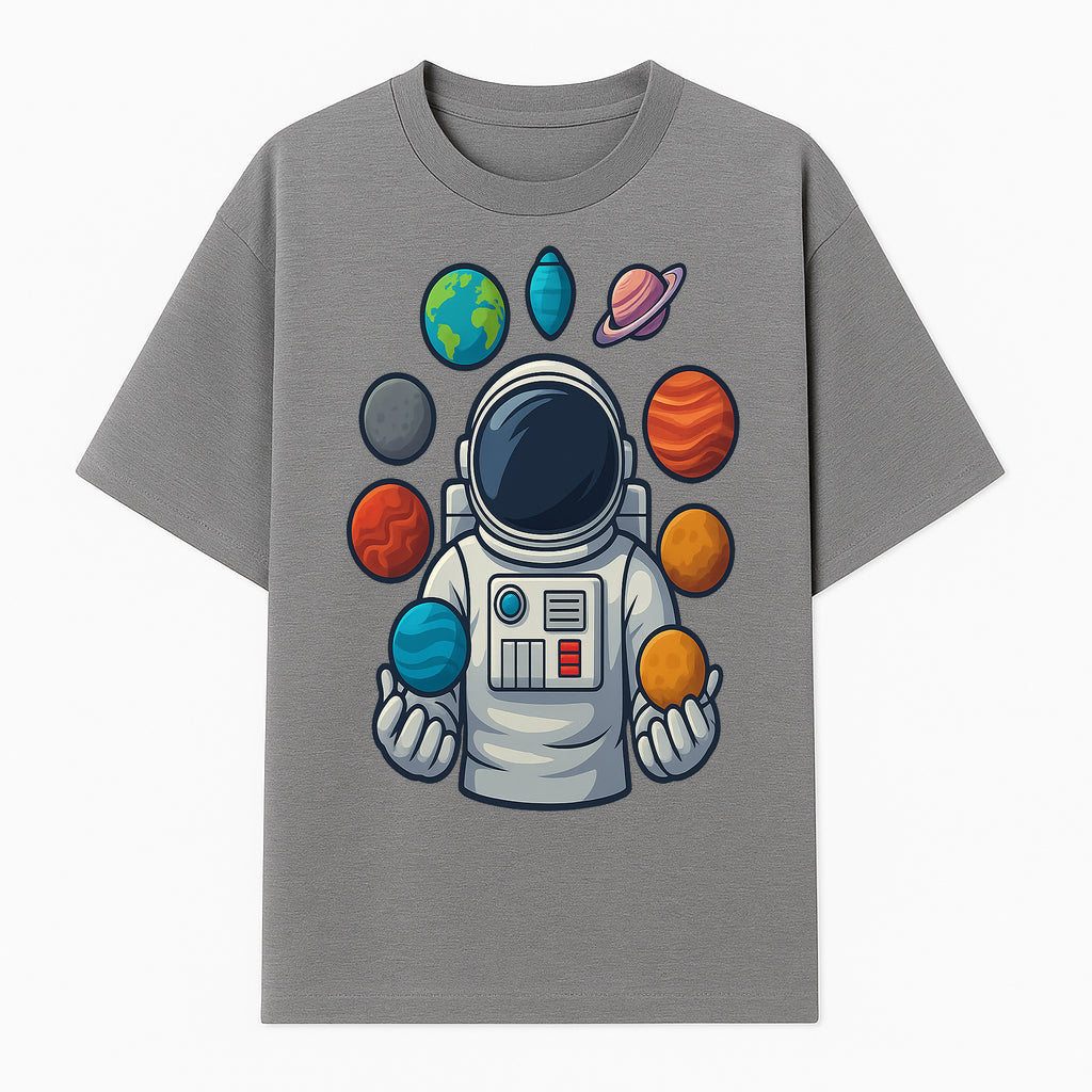 Astronaut Planet Art Print | Space Theme Poster | Galaxy Universe Wall Decor | Cosmic Design For Kids Room or Office - T-shirt 1758273103549.jpg