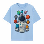 Astronaut Planet Art Print | Space Theme Poster | Galaxy Universe Wall Decor | Cosmic Design For Kids Room or Office - T-shirt 1758273103717.jpg