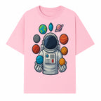 Astronaut Planet Art Print | Space Theme Poster | Galaxy Universe Wall Decor | Cosmic Design For Kids Room or Office - T-shirt 1758273103857.jpg