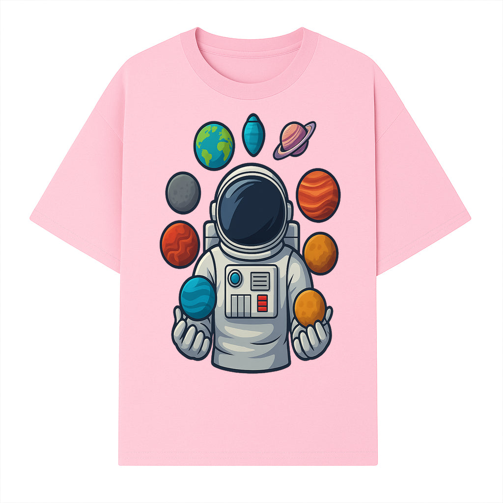 Astronaut Planet Art Print | Space Theme Poster | Galaxy Universe Wall Decor | Cosmic Design For Kids Room or Office - T-shirt 1758273103857.jpg