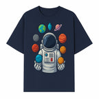 Astronaut Planet Art Print | Space Theme Poster | Galaxy Universe Wall Decor | Cosmic Design For Kids Room or Office - T-shirt 1758273104119.jpg